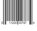 Barcode Image for UPC code 011200007874