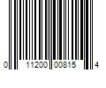 Barcode Image for UPC code 011200008154