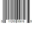 Barcode Image for UPC code 011200008185