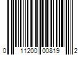 Barcode Image for UPC code 011200008192