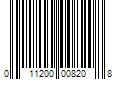 Barcode Image for UPC code 011200008208