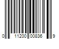 Barcode Image for UPC code 011200008369