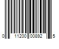 Barcode Image for UPC code 011200008925