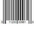 Barcode Image for UPC code 011200009618