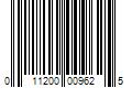 Barcode Image for UPC code 011200009625