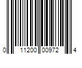 Barcode Image for UPC code 011200009724