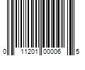 Barcode Image for UPC code 011201000065