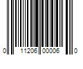 Barcode Image for UPC code 011206000060