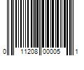 Barcode Image for UPC code 011208000051