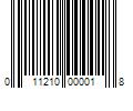 Barcode Image for UPC code 011210000018