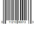 Barcode Image for UPC code 011210600133