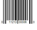 Barcode Image for UPC code 011213000060