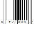 Barcode Image for UPC code 011213000091