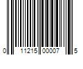 Barcode Image for UPC code 011215000075