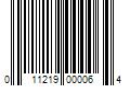 Barcode Image for UPC code 011219000064