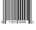 Barcode Image for UPC code 011221000052