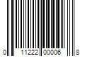 Barcode Image for UPC code 011222000068