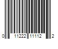 Barcode Image for UPC code 011222111122