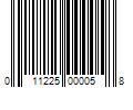 Barcode Image for UPC code 011225000058