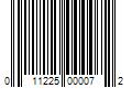 Barcode Image for UPC code 011225000072