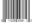 Barcode Image for UPC code 011225003813