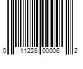 Barcode Image for UPC code 011228000062