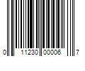 Barcode Image for UPC code 011230000067