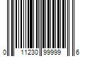 Barcode Image for UPC code 011230999996