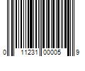 Barcode Image for UPC code 011231000059