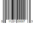 Barcode Image for UPC code 011231000073