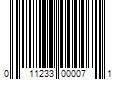 Barcode Image for UPC code 011233000071