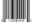 Barcode Image for UPC code 011235000062