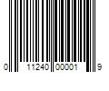 Barcode Image for UPC code 011240000019