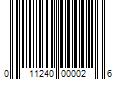 Barcode Image for UPC code 011240000026