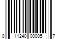 Barcode Image for UPC code 011240000057