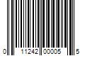 Barcode Image for UPC code 011242000055