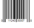 Barcode Image for UPC code 011243000078