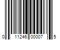 Barcode Image for UPC code 011246000075