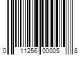 Barcode Image for UPC code 011256000058