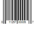 Barcode Image for UPC code 011257000057