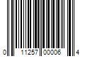 Barcode Image for UPC code 011257000064