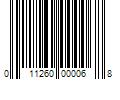 Barcode Image for UPC code 011260000068