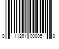 Barcode Image for UPC code 011261000050