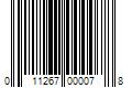 Barcode Image for UPC code 011267000078