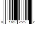 Barcode Image for UPC code 011267222272