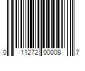 Barcode Image for UPC code 011272000087. Product Name: 