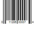 Barcode Image for UPC code 011285000074