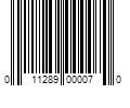 Barcode Image for UPC code 011289000070