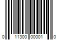 Barcode Image for UPC code 011300000010