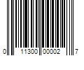 Barcode Image for UPC code 011300000027